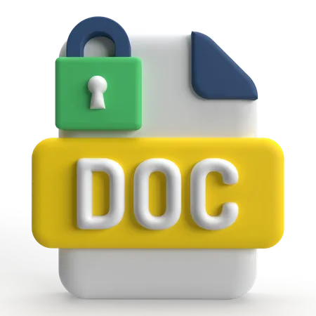 Dateisicherheit  3D Icon