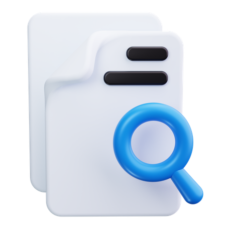 Dateisuche  3D Icon