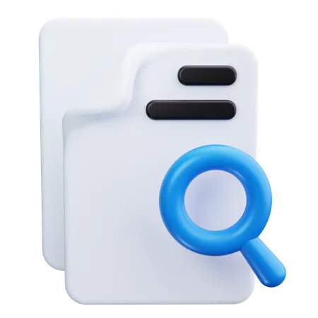 Dateisuche  3D Icon