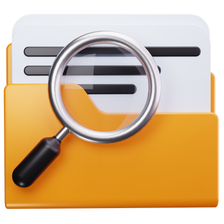 Dateisuche  3D Icon