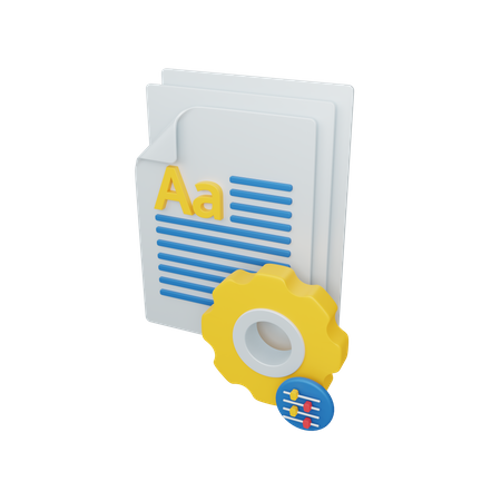 Dokumentenverwaltung  3D Illustration