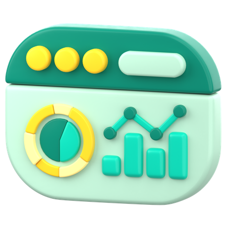 Daten-Dashboard  3D Icon