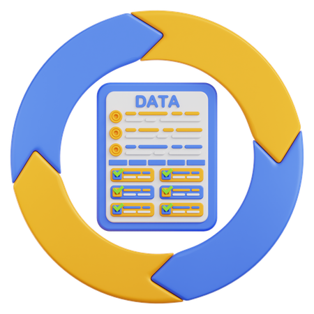 Dateninfografik  3D Icon