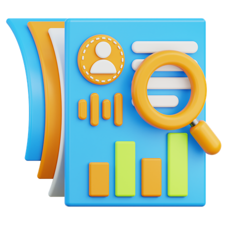 Datenanalyse  3D Icon