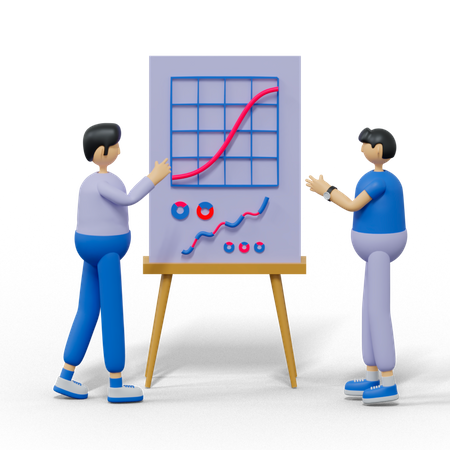 Datenanalyse  3D Illustration