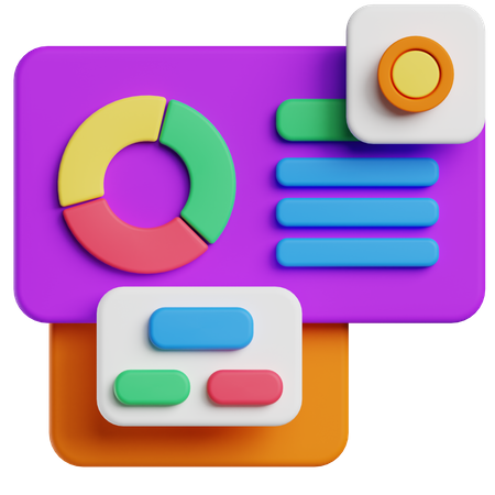 Datenanalysediagramm  3D Icon