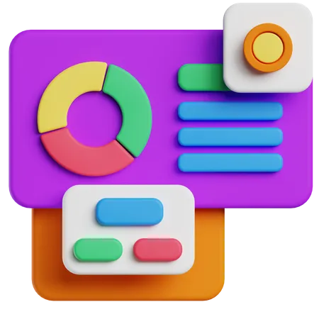 Datenanalysediagramm  3D Icon