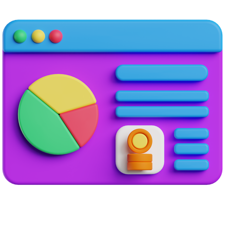 Datenanalysebericht  3D Icon