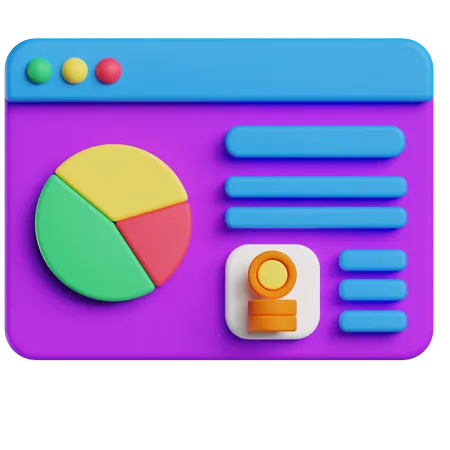 Datenanalysebericht  3D Icon