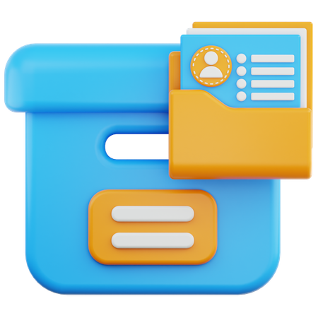 Datenarchiv  3D Icon