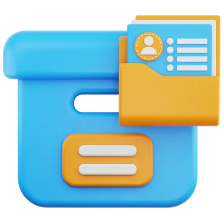 Datenarchiv  3D Icon