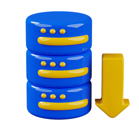 Datenbank herunterladen  3D Icon