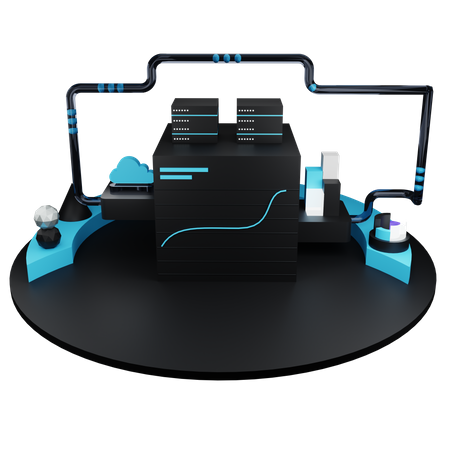 Datenbank  3D Icon