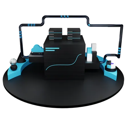 Datenbank  3D Icon