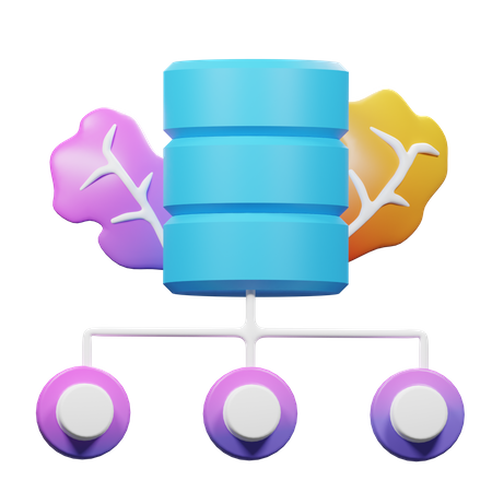Datenbankhosting  3D Icon
