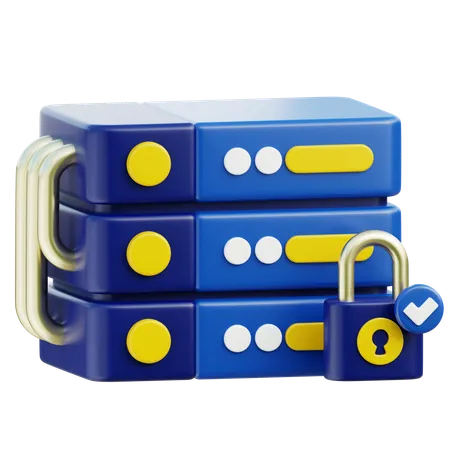 Datenbankserversicherheit  3D Icon