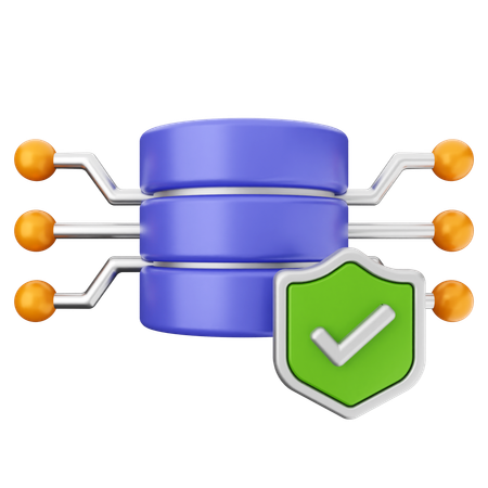 Datenbank-Sicherheitsschutz  3D Icon