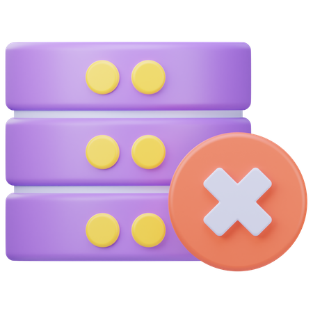 Datenbankfehler  3D Icon