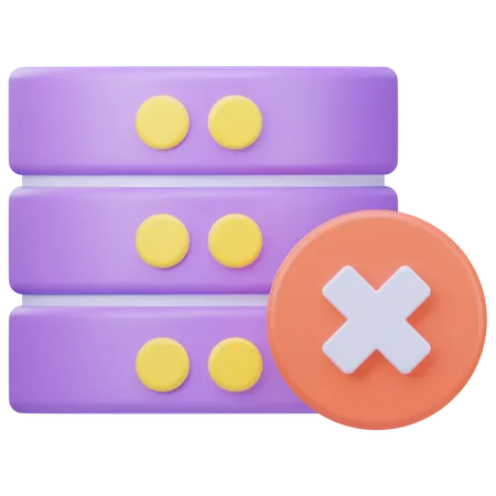 Datenbankfehler  3D Icon