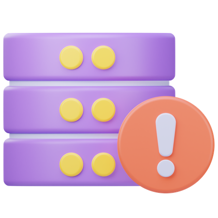 Datenbankfehler  3D Icon