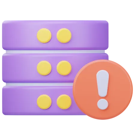 Datenbankfehler  3D Icon