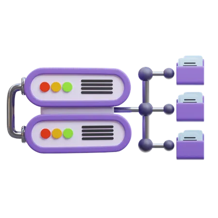 Datenbankordner  3D Icon