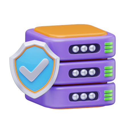 Datenbankschutz  3D Icon