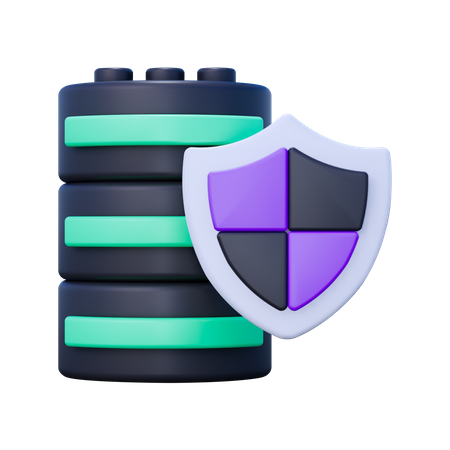 Datenbankschutz  3D Icon