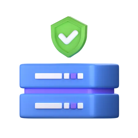 Datenbankschutz  3D Icon