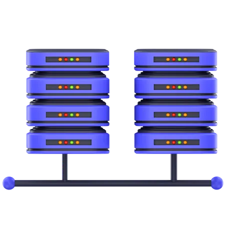 Datenbankserver  3D Icon