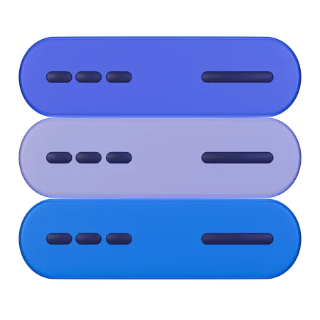 Datenbankserver  3D Icon