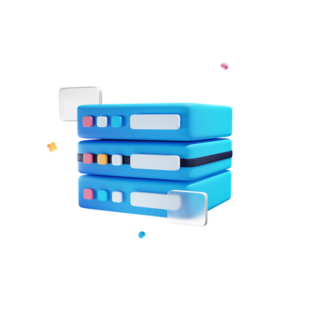 Datenbankserver  3D Icon