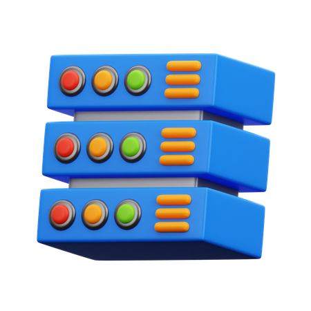 Datenbankserver  3D Icon