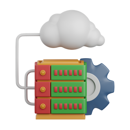 Datenbankserver  3D Icon