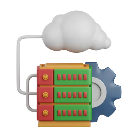 Datenbankserver  3D Icon