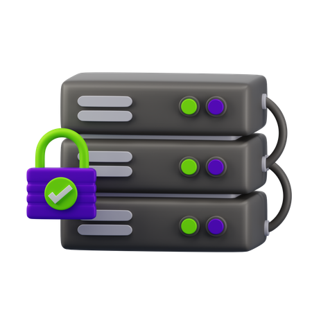 Datenbankserversicherheit  3D Icon