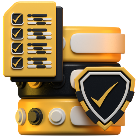 Datenbanksicherheit  3D Icon