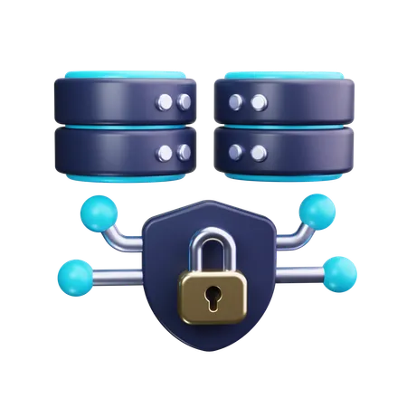 Datenbanksicherheit  3D Icon