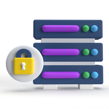 Datenbanksicherheit  3D Icon