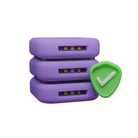 Datenbanksicherheit  3D Icon