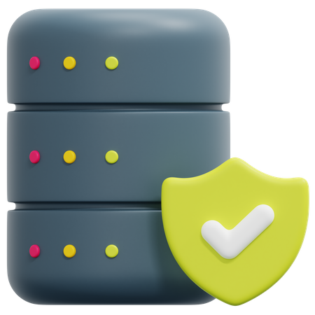 Datenbanksicherheit  3D Icon