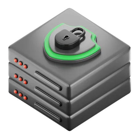 Datenbanksicherheit  3D Icon