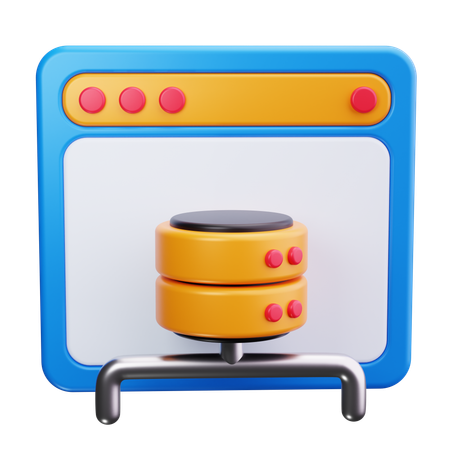 Datenbankstruktur  3D Icon