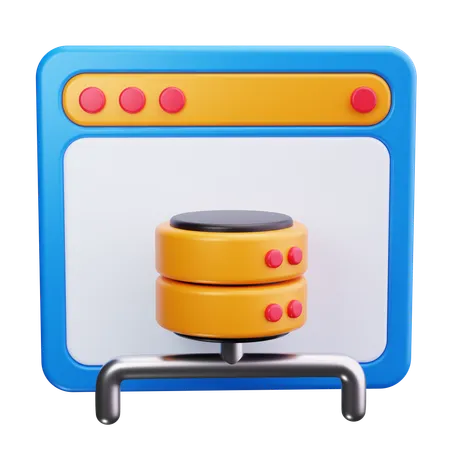 Datenbankstruktur  3D Icon