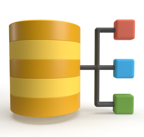 Datenbankmanagement  3D Icon