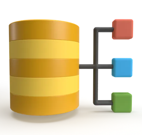 Datenbankmanagement  3D Icon