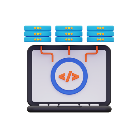 Datenbankmanagement  3D Icon