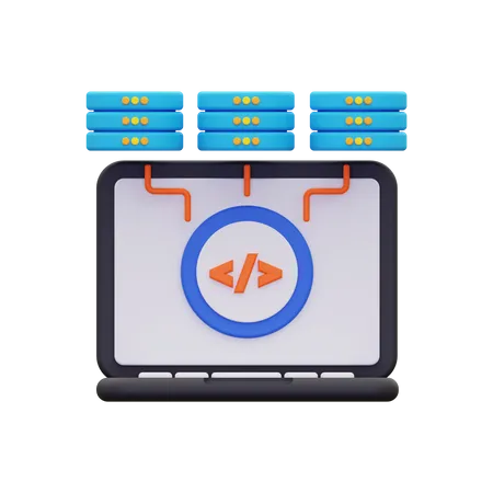 Datenbankmanagement  3D Icon