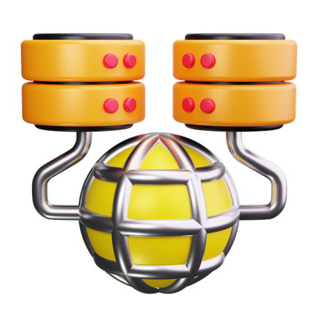 Datencluster  3D Icon