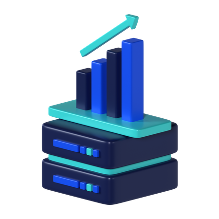 Datendiagramm  3D Icon